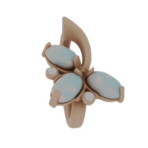 Butterfly Opal Ring
