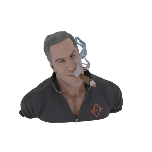 Tough Guy Smoking Cigar Bust