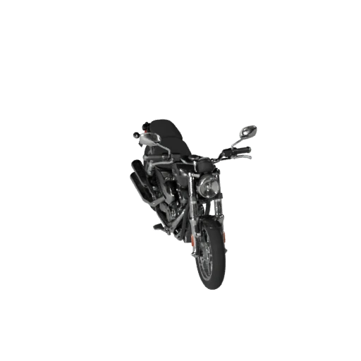 Moto Cruiser Modèle 3D pour Unity - Jeu Low Poly