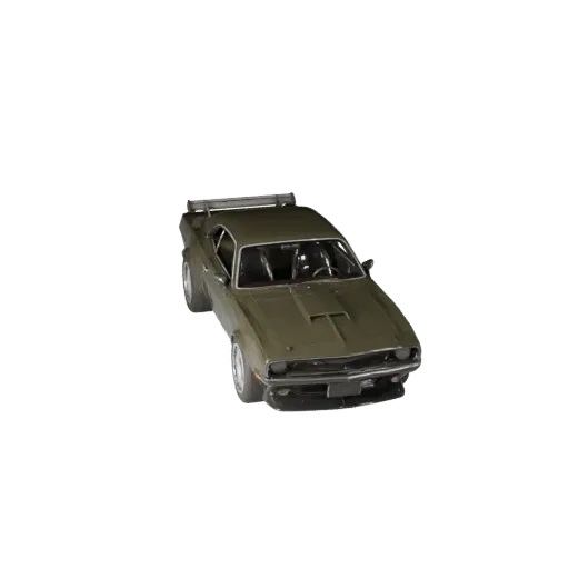 Modelo 3D de Coche Musculoso Listo para Juegos para Uso en Tiempo Real Activo PBR