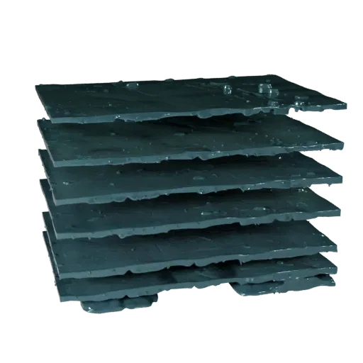 Modèle 3D Modulaire Marais Clair de Lune, vue isométrique du kit modulaire, montrant les couches de terrain, les étagères de