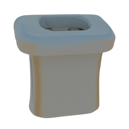 Modern Toilet Bowl 3D Model