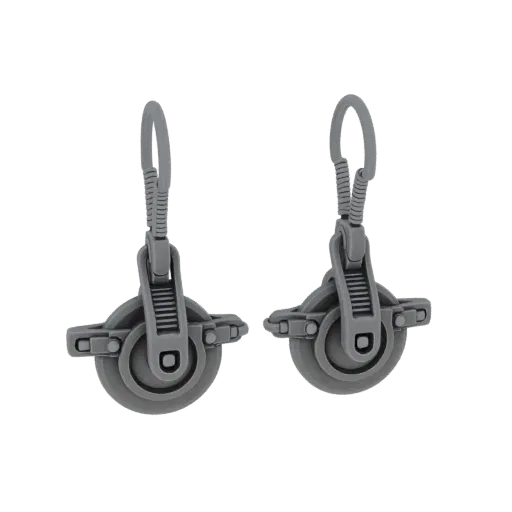 Stud Style Earrings scene ready 3D model, three-quarter studio render, showing earring silhouette and surface contrast.