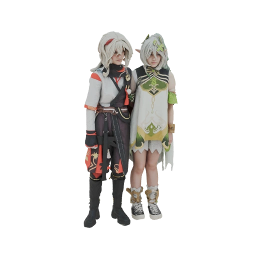 Genshin Impact Kazuha and Nahida Cosplay Figures