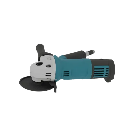 Compact Angle Grinder Printable 3D model, isometric STL render, showing molded plastic, ergonomic handles.