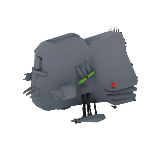 Futuristic Drone with Green Tool