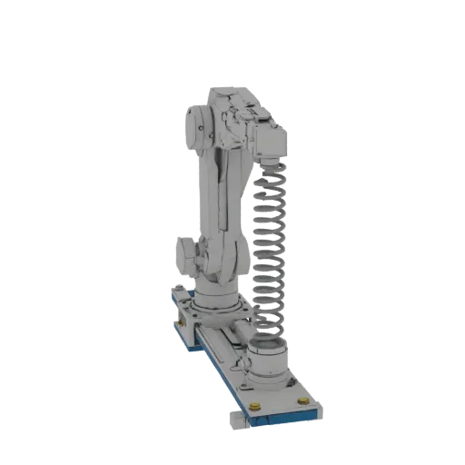3D model spring-loaded marker holder for robotic arm, side view