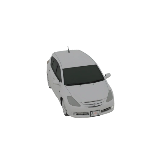 White Station Wagon with Tinted Windows