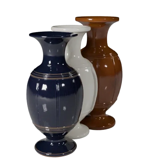Modern Vase render detail 3D model, close-up hero shot, with clean topology and PBR shading on the decor.