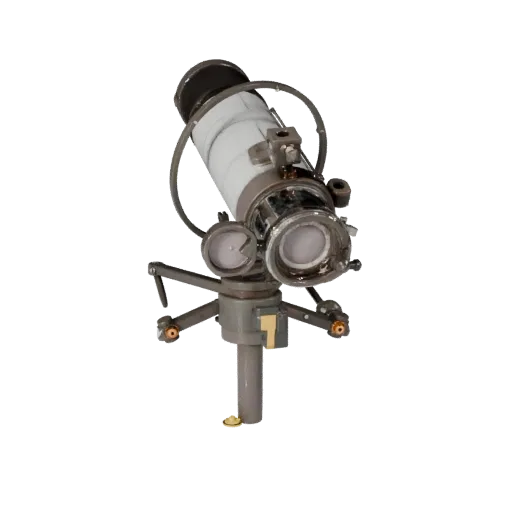Research Star Tracker Modular 3D model, isometric modular kit view, showing metal tubes, optical alignment.