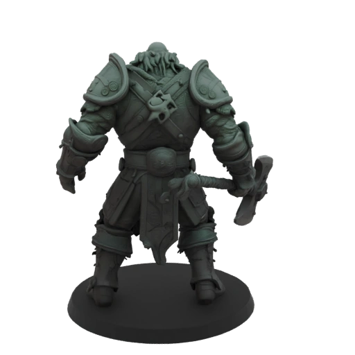 Miniatura STL de Saqueador Orco de Fantasía Oscura