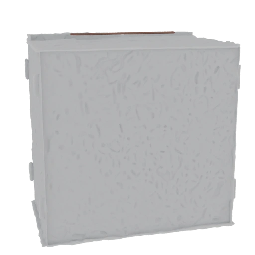 Textured Cube with Wooden Top Accent