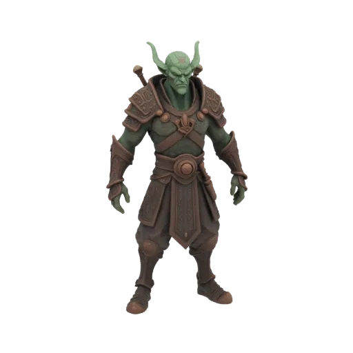 Fantasy Tiefling Monk Miniature STL