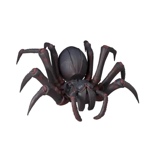 High Poly Black Widow Spider 3D Model - STL Asset for Printing