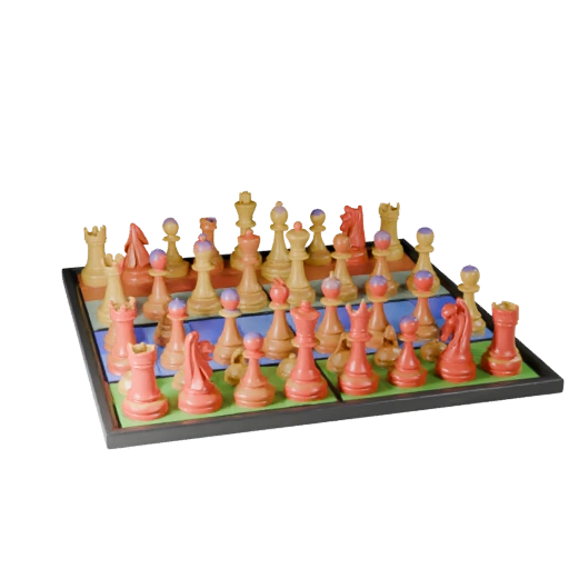 Set di Pedine Scacchi Classiche Stilizzate | Pacchetto Gioco Realtime