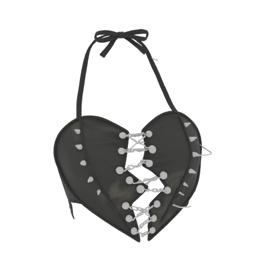 Gothic Heart Corset Top 3D Model