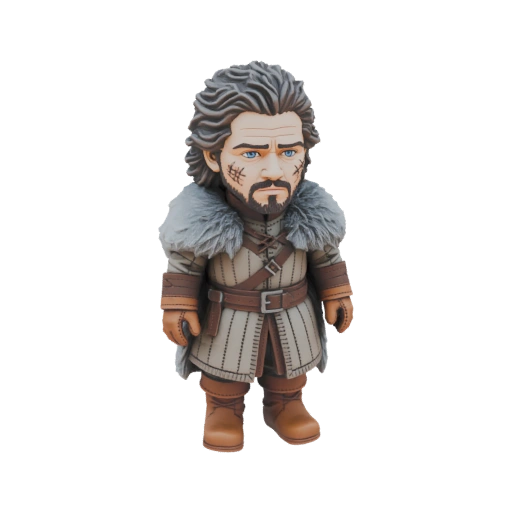 Jon Snow Chibi 3D Model