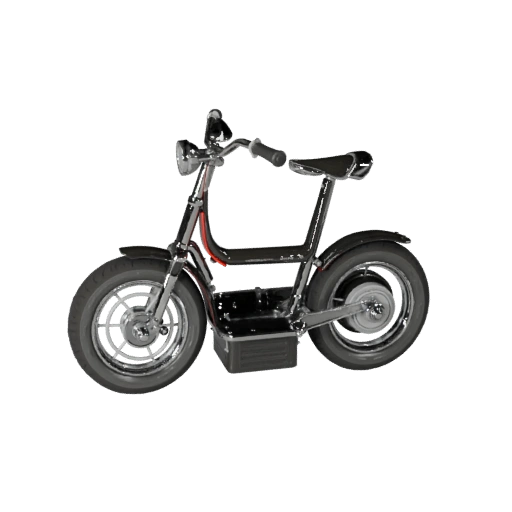 Modello 3D Scooter Retrò Pronto per il Gioco per Uso in Tempo Reale