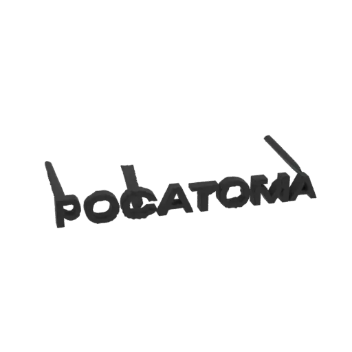A 3D render of the text 'bodcatoma' in a bold, black, embossed font with a subtle shadow.