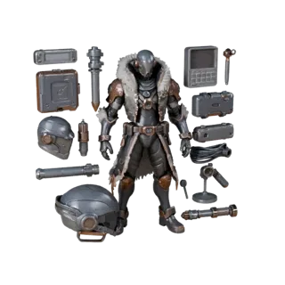 Cyberpunk Armored NPC Scientist Character Model - Rigged