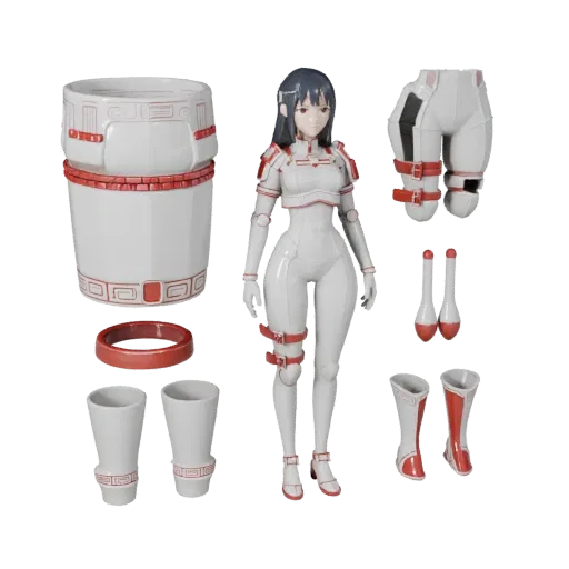 Anime Samurai Character Model - Rigged