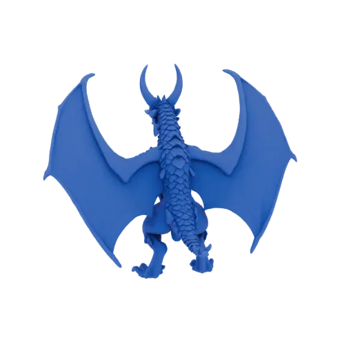 Fantasy Drachenbogenschützen Overhead Strike Miniatur STL, Drei-Viertel-Tabletop-Rendering, harzdruckbare Boss-Miniatur mit O