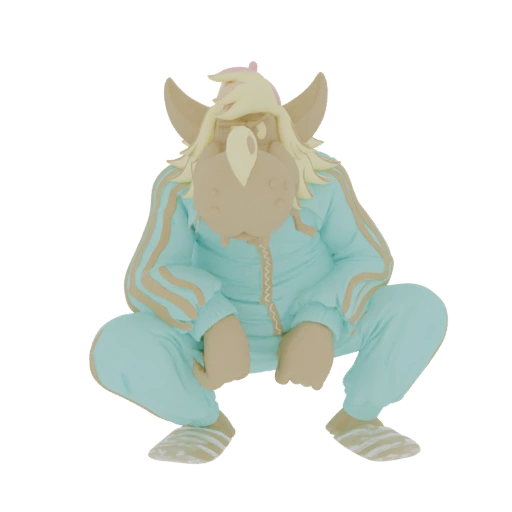 Gopnik Wolf 3D Model