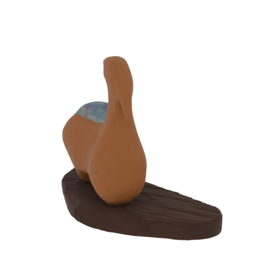 Abstract Ceramic Vessel with Blue Inclusions