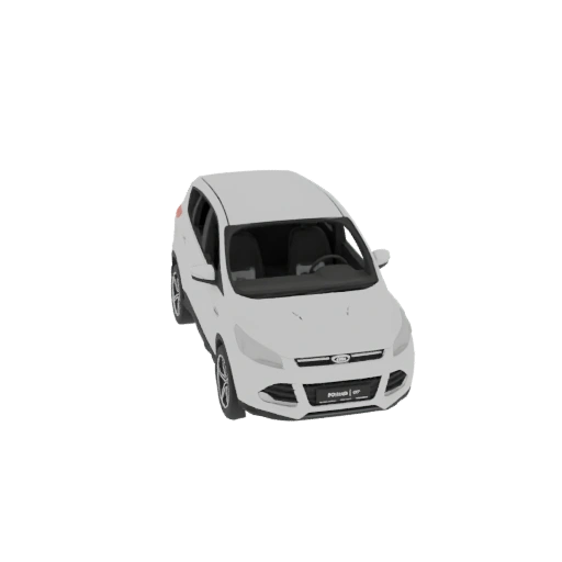 White Ford Escape 2013 3D Model