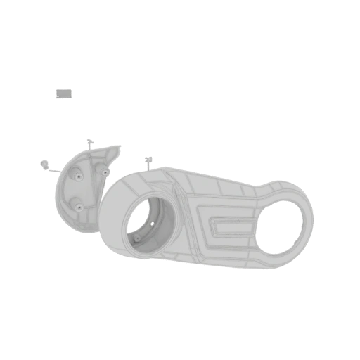 Futuristic Motorcycle Engine Cover
