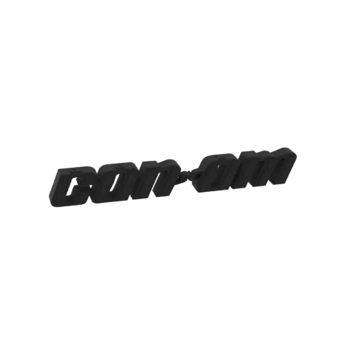 3D model of the Can-Am logo, featuring bold, dark, three-dimensional lettering.