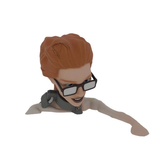 Stylized Female Scientist 3D Model