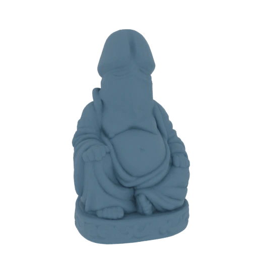 Buddha Statue with Phallic Head