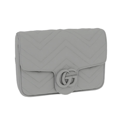 Gucci Marmont Matelassé Shoulder Bag 3D Model