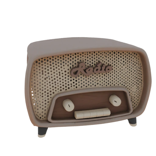 Retro Radio 3D Model