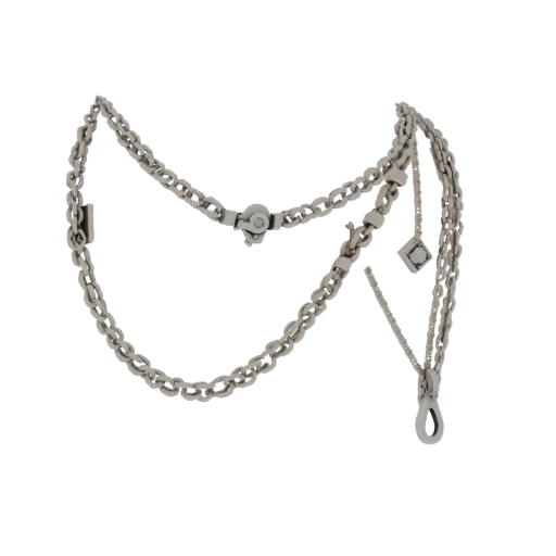 Layered Collar Necklace collectible detail 3D model, close-up hero shot, highlighting necklace form and finish detail.
