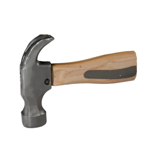Modèle 3D prêt pour la visualisation Marteau Usé GLB, rendu studio trois-quarts avant, montrant la silhouette de l'outil et l