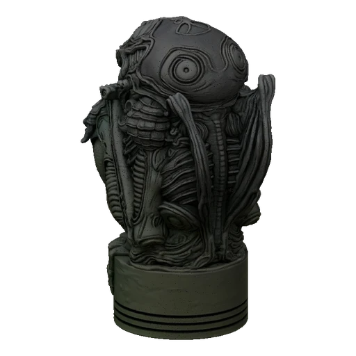 Giger-esque Alien Creature Bust 3D Model