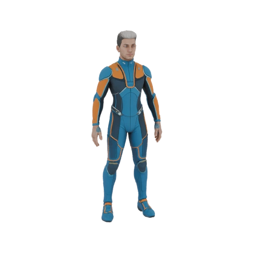 Sci-Fi Explorer Suit 3D Model