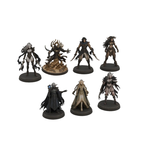 Dark Fantasy Character Miniatures Set