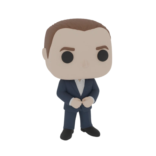 Man in Suit Funko Pop 3D Model