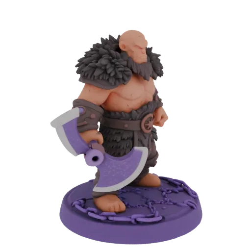 Fantasy Barbarian Miniature STL