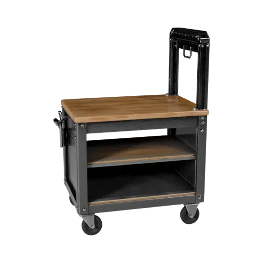 Mechanic Tool Cart Product Viz 3D model, three-quarter studio product render, showing steel frames, stable fixtures.
