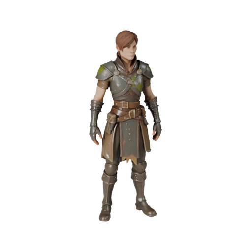 Modelo de Personaje Bardo Post-Apocalíptico - Articulado