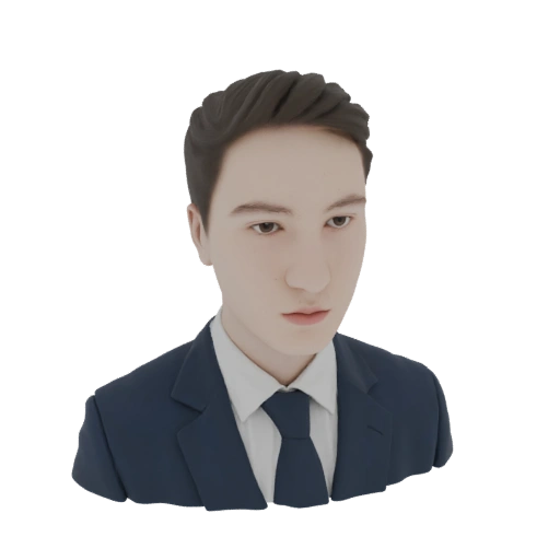 Man in Blue Suit 3D Model