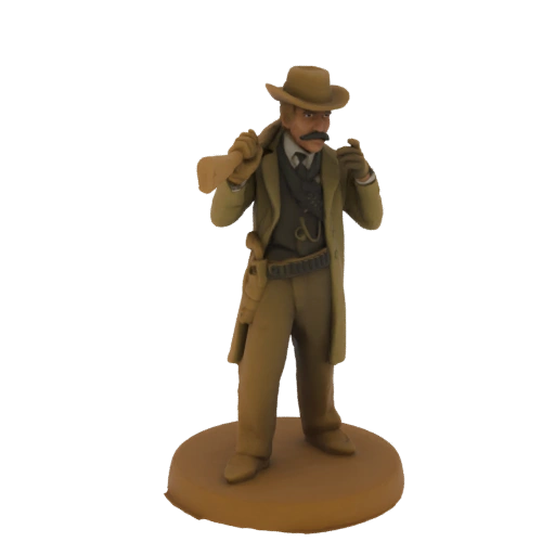 Wild West Cowboy with Rifle Miniature