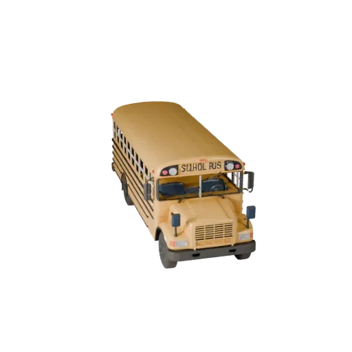 School Bus 3D Model for Blender - Render Ready Asset