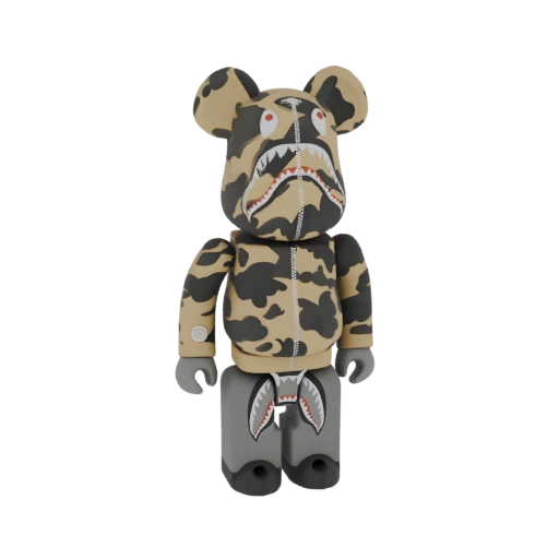 BAPE Shark Camo Bearbrick 3D Model