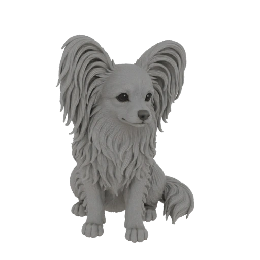 Papillon Dog Sculpture