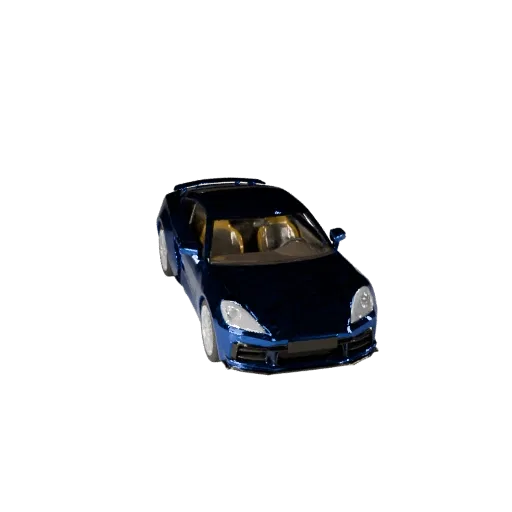 Low Poly Coupe 3D Model for Unity & Unreal PBR Asset